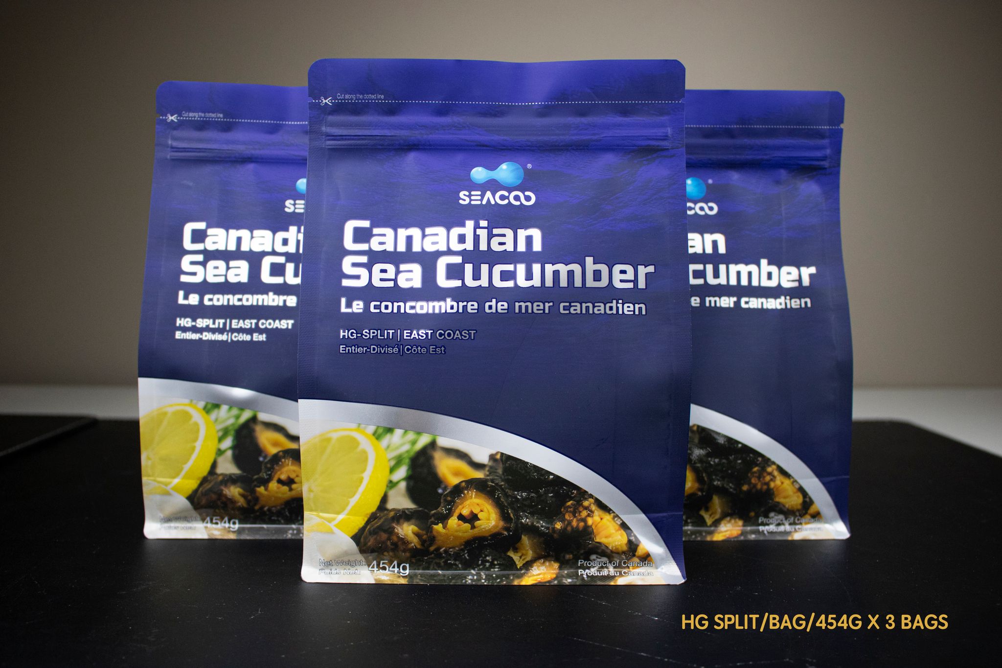 SEACOO Dried East Coast Sea Cucumber HG-Split 454g Bag